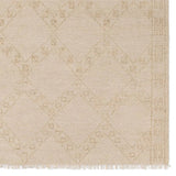Featuring Merzouga Milada Hand-Knotted Rug by Jaipur Living at Amethyst Home. A stunning array of globally inspired designs in neutral tones define the handknotted Merzouga by Heja Home Milada. The Moroccan-inspired Milada design showcases geometric diamond pattern in cream and tan tones. The wool pile is soft underfoot and inherently stain-resistant. Handcraf. Amethyst Home provides interior design, new home construction design consulting, vintage area rugs, and lighting in the Boston metro area.