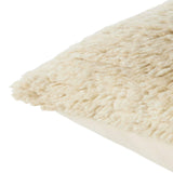 Featuring Montane Jardine Pillow by Jaipur Living at Amethyst Home. The hand-knotted Montane Jardine imbues spaces with modern Moroccan vibes and high-quality craftsmanship. This richly textured assortment of pillows features premium wool and silk blended fibers and an exceptional Persian knot quality. The shag Jardine pillow delights in a cozy cream colorw. Amethyst Home provides interior design, new home construction design consulting, vintage area rugs, and lighting in the Calabasas metro area.