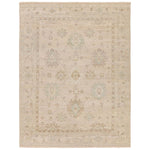 Featuring Orenda Kerensa Hand-Knotted Rug by Jaipur Living at Amethyst Home. The Orenda Kerensa features heirloom-quality designs of muted and uniquely updated Old World patterns. The Kerensa area rug boasts a beautifully washed medallion motif with an antique Oushak-inspired vibe. The ivory tone is accented with cool blue and warm beige hues for added dep. Amethyst Home provides interior design, new home construction design consulting, vintage area rugs, and lighting in the Scottsdale metro area.