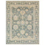 Featuring Orenda Kerensa Hand-Knotted Rug by Jaipur Living at Amethyst Home. The Orenda Kerensa features heirloom-quality designs of muted and uniquely updated Old World patterns. The Kerensa area rug boasts a beautifully washed medallion motif with an antique Oushak-inspired vibe. The cream tone is accented with cool blues, greens, and warm beige hues . Amethyst Home provides interior design, new home construction design consulting, vintage area rugs, and lighting in the Winter Garden metro area.