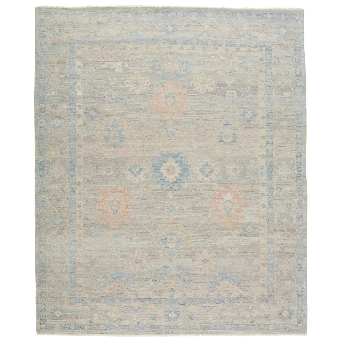 Featuring Orenda Kerensa Hand-Knotted Rug by Jaipur Living at Amethyst Home. The Orenda Kerensa Rug features heirloom-quality designs of muted and uniquely updated Old World patterns. The Kerensa area rug boasts a beautifully washed medallion motif with ornate and fine-lined details. The light taupe tone is accented with cool blue, warm beige, and light gray hues for added depth and intrigue.. Amethyst Home provides interior design services, furniture, rugs, and lighting in the Seattle metro area.