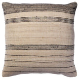 Featuring Origins Assise Pillow by Jaipur Living at Amethyst Home. The handcrafted Assise pillow design draws its inspiration from classic linens. This casual stripe brings a sense of structure and order but balanced with an easy softness. The charcoal and off-white color palette provides neutrality to any space.Indoor Pillow55% Linen 45% SilkASI01 Origins. Amethyst Home provides interior design, new home construction design consulting, vintage area rugs, and lighting in the Scottsdale metro area.