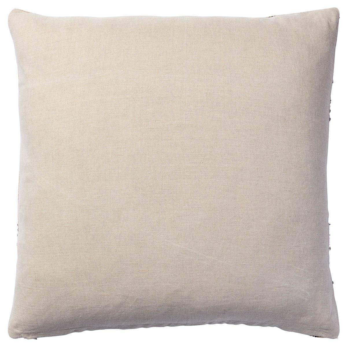 Featuring Origins Carre Pillow by Jaipur Living at Amethyst Home. With its minimal, monochrome interpretation of a plaid check, the Carre design brings a touch of antiquity to any space. The neutral colorway and stitch-inspired design balance this heritage inspiration for a unique, handcrafted accent piece that thrives in any indoor space.Indoor Pillow55. Amethyst Home provides interior design, new home construction design consulting, vintage area rugs, and lighting in the Laguna Beach metro area.