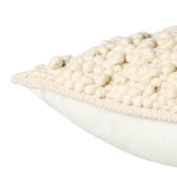 Featuring Origins Freya Pillow by Jaipur Living at Amethyst Home. The textural finish of the Freya pillow is inspired by grape agate, a rare mineral found in Mamuju, a small area of Indonesia. Handcrafted of 100% cream wool, this throw pillow perfectly accents modern indoor spaces.Indoor Pillow100% WoolFRE02 Origins FreyaSpot clean only.. Amethyst Home provides interior design, new home construction design consulting, vintage area rugs, and lighting in the Houston metro area.