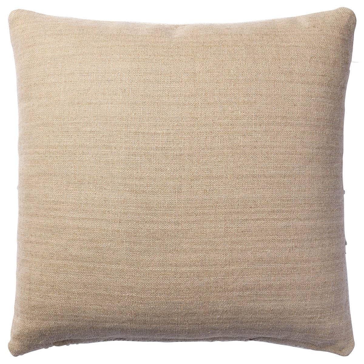 Featuring Origins Idyllwild Pillow by Jaipur Living at Amethyst Home. The handmade Idyllwild throw pillow is crafted with 100% wool for a durable and natural accent piece. This design features two parallel charcoal stripes paired with beige and cream with specs of gray and rust throughout.Indoor Pillow100% WoolIDY01 Origins IdyllwildSpot clean only.. Amethyst Home provides interior design, new home construction design consulting, vintage area rugs, and lighting in the Dallas metro area.
