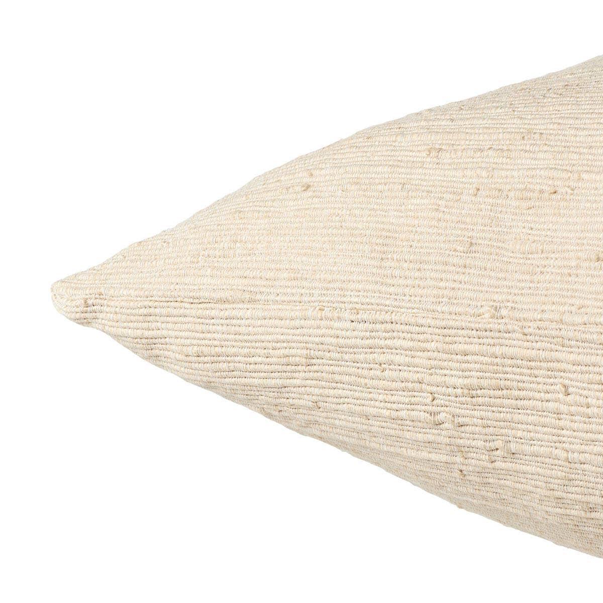 Featuring Origins Mirth Pillow by Jaipur Living at Amethyst Home. Traditionally, the warp yarn is the framework over which the weft yarn is woven to create a pattern, but in the Mirth pillow they are given an equal emphasis. Inspired by the foundation of handcrafted rugs, this throw pillow provides subtle texture in warm cream tones. The viscose and cotto. Amethyst Home provides interior design, new home construction design consulting, vintage area rugs, and lighting in the Kansas City metro area.