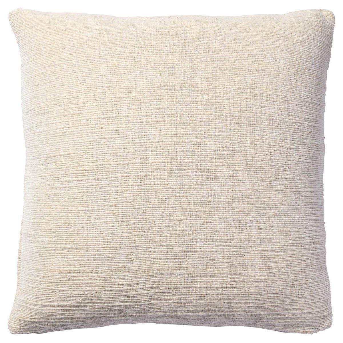 Featuring Origins Mirth Pillow by Jaipur Living at Amethyst Home. Traditionally, the warp yarn is the framework over which the weft yarn is woven to create a pattern, but in the Mirth pillow they are given an equal emphasis. Inspired by the foundation of handcrafted rugs, this throw pillow provides subtle texture in warm cream tones. The viscose and cotton. Amethyst Home provides interior design, new home construction design consulting, vintage area rugs, and lighting in the Scottsdale metro area.