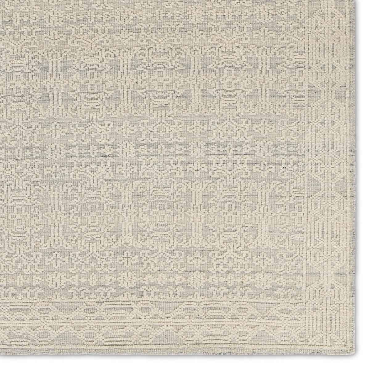 Featuring Reign Ria Rug by Jaipur Living at Amethyst Home. The captivating Reign Ria Rug introduces detail-rich design and inviting high-low pile to contemporary and traditional homes alike. Hand knotted by skilled artisans, the Ria wool rug creates depth and dimension with a cozy inviting cream and light blue palette. Subtle ridges created by the intricate pattern offer soft, tempting texture . Amethyst Home provides interior design services, furniture, rugs, and lighting in the Tampa metro area.