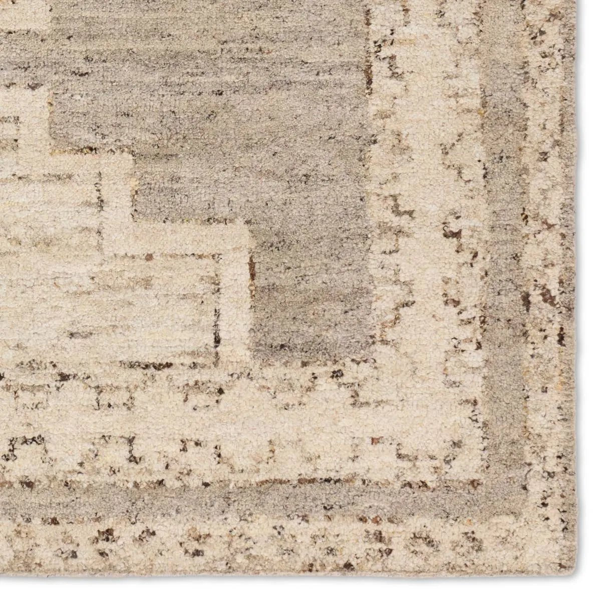 Featuring Repose Achelous Hand-Knotted Rug by Jaipur Living at Amethyst Home. The inviting and traditionally inspired Repose Achelous marries stunning artisan quality and the beauty of natural, undyed wool. The Sherpa-like, hand-knotted construction of the Achelous rug boasts a plush texture underfoot and is perfect for adding warmth and coziness to a space. . Amethyst Home provides interior design, new home construction design consulting, vintage area rugs, and lighting in the Seattle metro area.