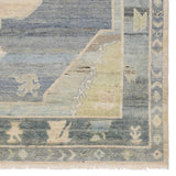 Featuring Reza Kieran Hand-Knotted Rug by Jaipur Living at Amethyst Home. The Reza Kieran is powerful and full of life. Inspired by exotic Oushak designs, it’s rich with color and design bravado. Soft and strong, dense, and lush with an impressive knot count per-square-inch. The Kieran design portrays hushed blues, greens, grays, and creams reminiscent of a d. Amethyst Home provides interior design, new home construction design consulting, vintage area rugs, and lighting in the Seattle metro area.
