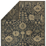 Featuring Rhapsody Maeli Hand-Knotted Rug by Jaipur Living at Amethyst Home. The Rhapsody collection features heirloom-quality designs of stunningly abrashed Old World patterns. The Maeli area rug boasts a beautifully washed Oushak motif with a decorative border. The dark gray tones are accented with khaki, cream, green, and beige hues for added depth and intrigue. This durable w. Amethyst Home provides interior design, new construction, custom furniture, and area rugs in the Calabasas metro area.