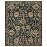 Featuring Rhapsody Maeli Hand-Knotted Rug by Jaipur Living at Amethyst Home. The Rhapsody collection features heirloom-quality designs of stunningly abrashed Old World patterns. The Maeli area rug boasts a beautifully washed Oushak motif with a decorative border. The dark gray tones are accented with khaki, cream, green, and beige hues for added depth and intrigue. This durable w. Amethyst Home provides interior design, new construction, custom furniture, and area rugs in the Nashville metro area.