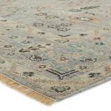 Featuring Rhapsody Nysa Hand-Knotted Rug by Jaipur Living at Amethyst Home. The Rhapsody collection features heirloom-quality designs of stunningly abrashed Old World patterns. The Nysa area rug boasts a beautifully washed floral motif with a decorative border. The blue tone is accented with rich green, tan, navy, and cream hues for added depth and intrigue. This durable wool ha. Amethyst Home provides interior design, new construction, custom furniture, and area rugs in the Des Moines metro area.