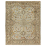 Featuring Rhapsody Gehenna Hand-Knotted Rug by Jaipur Living at Amethyst Home. The Rhapsody Gehenna features heirloom-quality designs of stunningly abrashed Old World patterns. The Gehenna area rug boasts a beautifully distressed medallion motif with a decorative border and floral detailing. The gray and brown tones are accented with light blue, sage, beige, . Amethyst Home provides interior design, new home construction design consulting, vintage area rugs, and lighting in the Houston metro area.