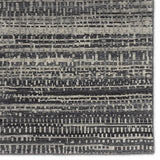 Featuring Rize Jamaal Hand-Knotted Rug by Jaipur Living at Amethyst Home. The Rize collection offers intricate and delicately designed global patterns to the modern home. The luxurious Jamaal area rug showcases a striped, linear motif in a classic gray, cream, and black colorway. This accent's hand-knotted wool construction ensures timeless durability and a stunning presence in bohem. Amethyst Home provides interior design, new construction, custom furniture, and area rugs in the Omaha metro area.