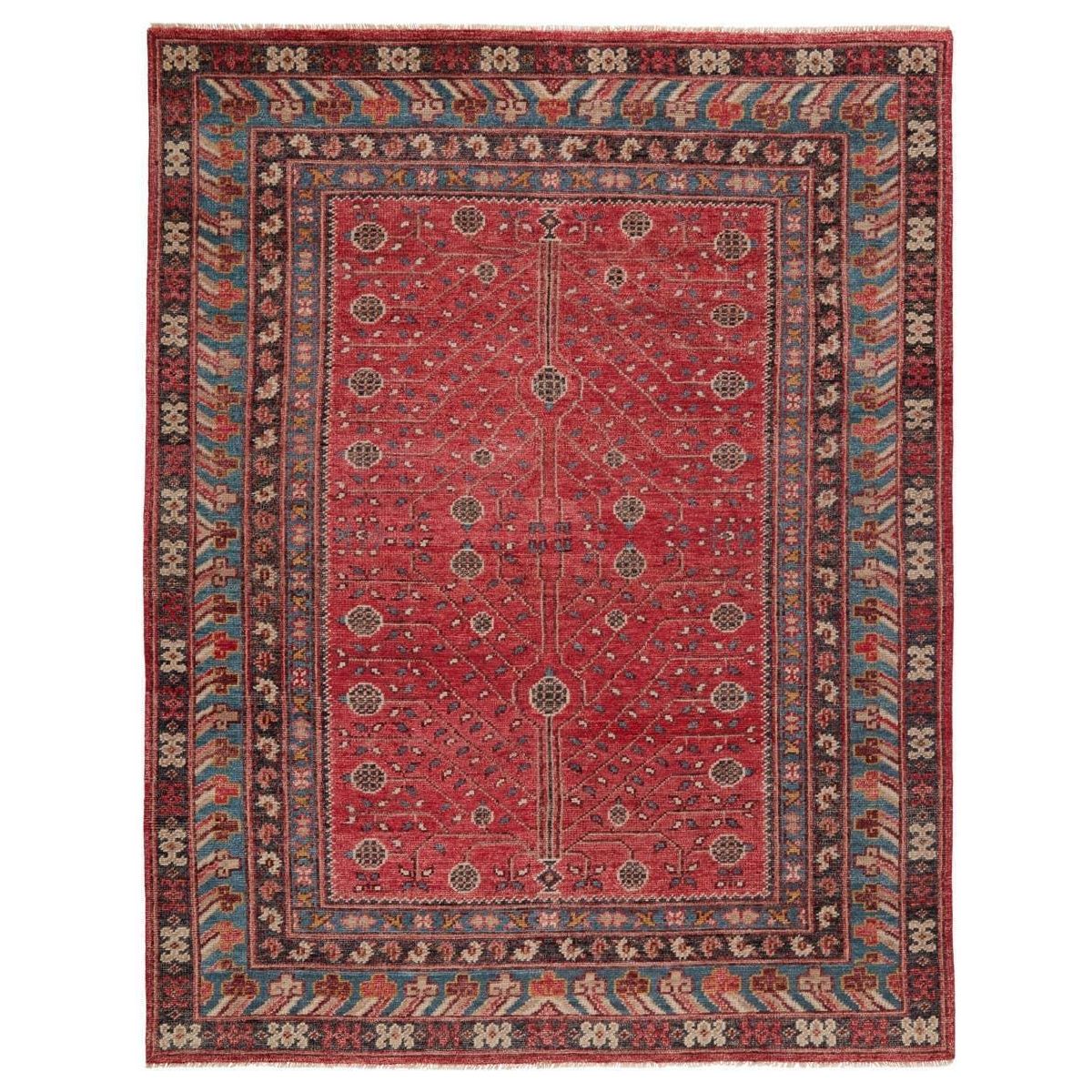 Featuring Salinas Donte Hand-Knotted Rug by Jaipur Living at Amethyst Home. The Salinas Donte is punctuated by vibrant hues and intricate details, bringing a bold, transitional look to any home. The hand-knotted Donte rug captures the rich, global charm of traditional Agra carpets. Intricate, multicolored floral details and botanical vines create patterned . Amethyst Home provides interior design, new home construction design consulting, vintage area rugs, and lighting in the Nashville metro area.