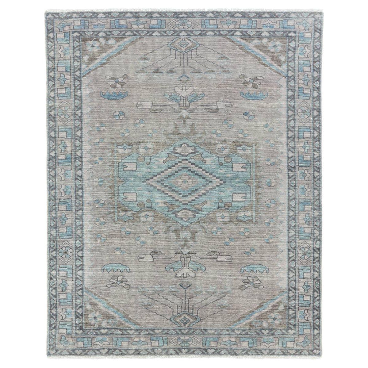 Featuring Salinas Santita Hand-Knotted Rug by Jaipur Living at Amethyst Home. The Salinas Santita is punctuated by both vibrant and neutral hues and combined with intricate details, lending a stunning transitional look to any home. The Santita rug makes a moody statement with grounding hues and a tribal, medallion motifs. This durable, artisan-made rug . Amethyst Home provides interior design, new home construction design consulting, vintage area rugs, and lighting in the Newport Beach metro area.