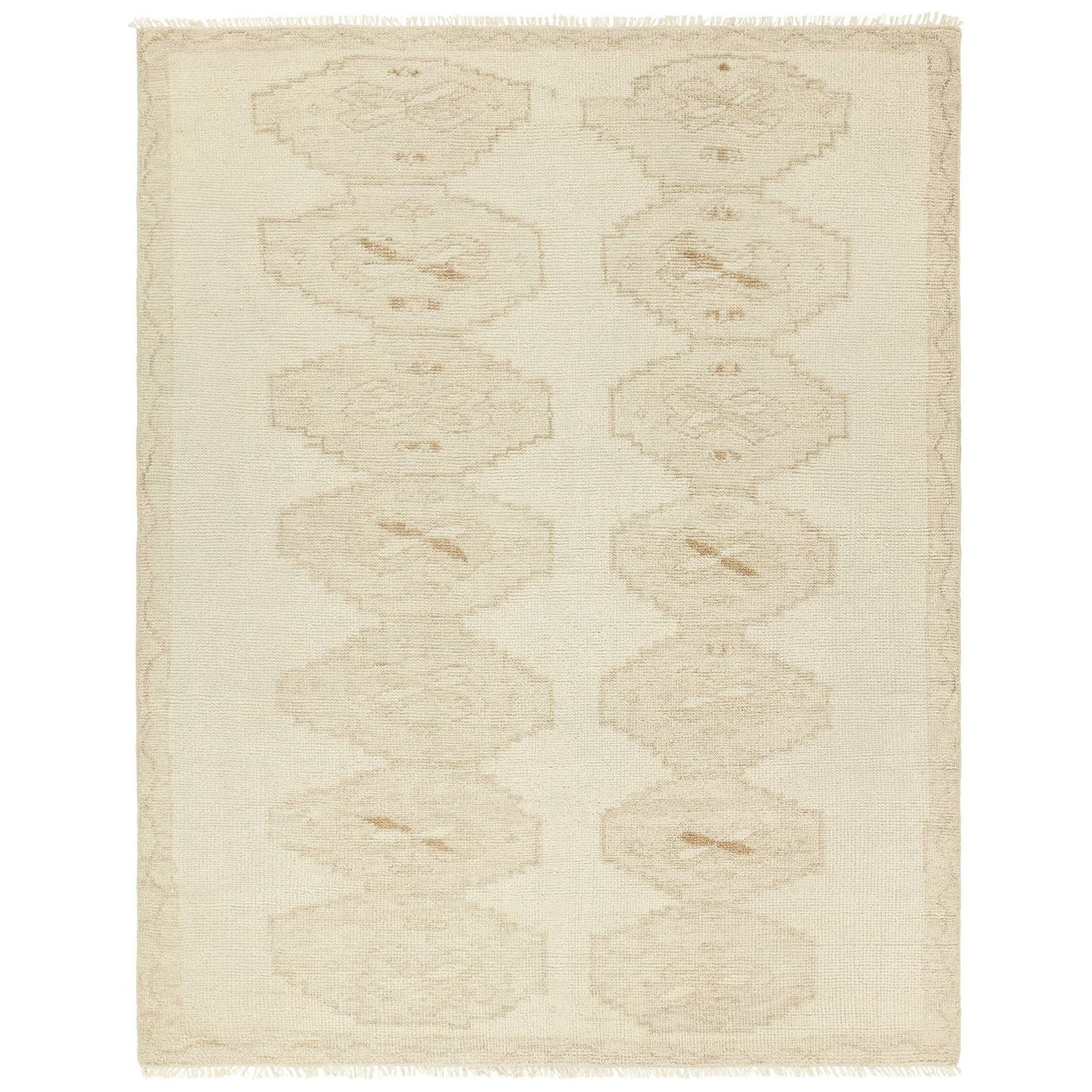 Featuring Sevak Ismail Hand-Knotted Rug by Jaipur Living at Amethyst Home. The hand-knotted Sevak Ismail emulates vintage rugs with traditional Turkish patterns, distressing, and a neutral color palette for versatility. The Ismail design features mini-medallions and a subtle border in tones of tan, cream, and brown. The fringe adds a global charm that deli. Amethyst Home provides interior design, new home construction design consulting, vintage area rugs, and lighting in the Scottsdale metro area.