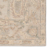 Featuring Sofi Elear Hand-Knotted Rug by Jaipur Living at Amethyst Home. The hand-ktted Sofi collection offers a textural refresh to traditional Oushak designs. With soft, tonal hues and a one-of-kind construction that creates stunning variation in color, these open and inviting designs balance the artistry of traditional textiles and the versatile aesthet. Amethyst Home provides interior design, new home construction design consulting, vintage area rugs, and lighting in the Washington metro area.