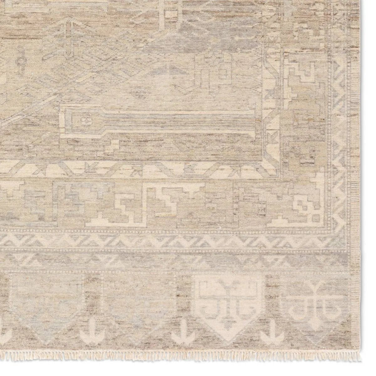 Featuring Someplace In Time Keon Hand-Knotted Rug by Jaipur Living at Amethyst Home. Whimsical colorways combine with the opulent detail of a traditional-inspired Kars pattern-- the Someplace in Time Keon represents nostalgia and progression, heritage and the contemporary. The Keon rug's cool gray, and ivory details ground spaces with luxe appeal and an excep. Amethyst Home provides interior design, new home construction design consulting, vintage area rugs, and lighting in the Seattle metro area.