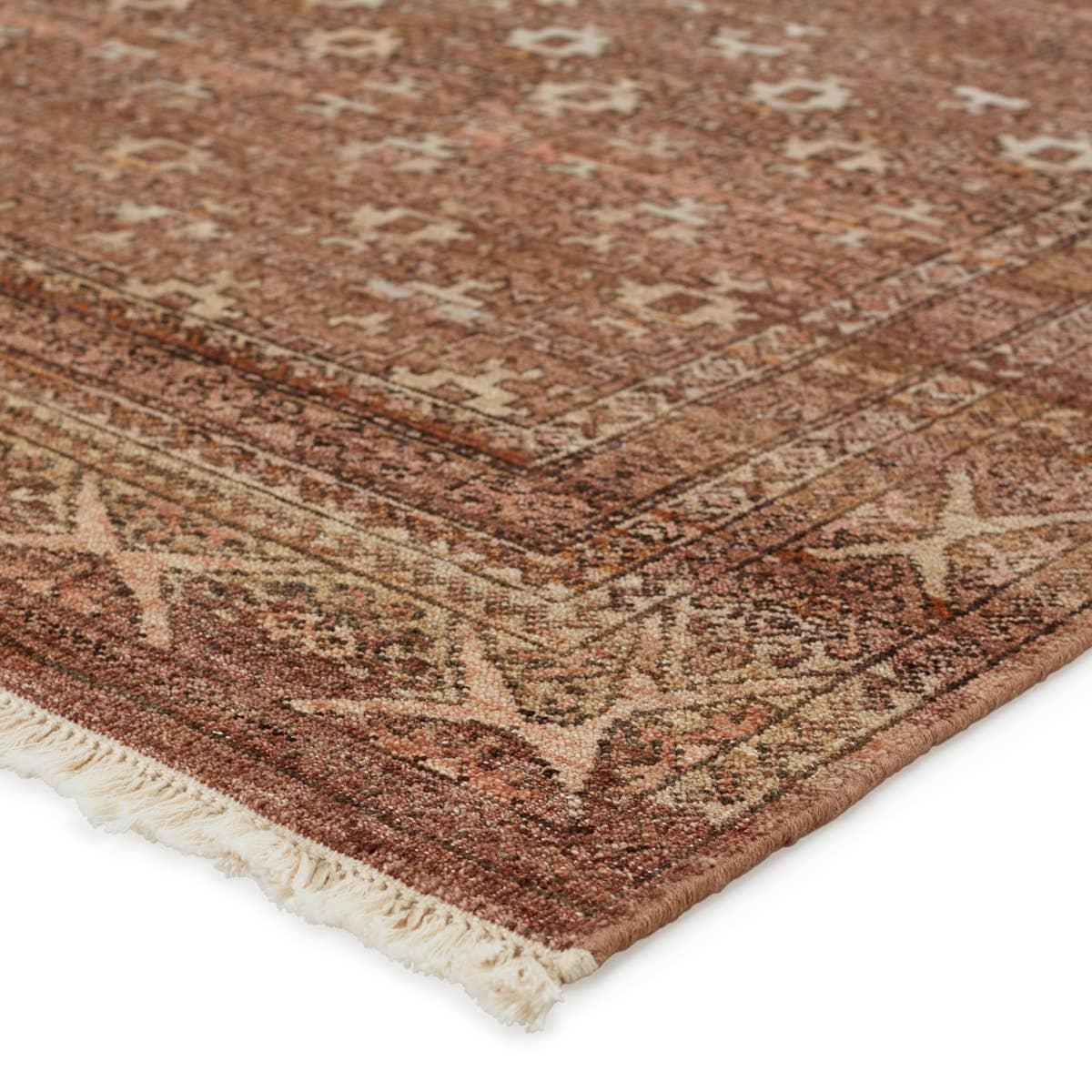 Featuring Someplace In Time Lovas Hand-Knotted Rug by Jaipur Living at Amethyst Home. Whimsical colorways combine with the opulent detail of a traditional-inspired pattern - the Someplace in Time Lovas represents nostalgia and progression, heritage and the contemporary. The Lovas rug features a mini-medallion pattern and deep brown and cream colorway that gro. Amethyst Home provides interior design, new home construction design consulting, vintage area rugs, and lighting in the Seattle metro area.