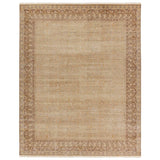 Featuring Serenity Hand-Knotted Rug by Jaipur Living at Amethyst Home. Whimsical colorways combine with the opulent detail of a traditional-inspired pattern?the Serenity represents nostalgia and progression, heritage and the contemporary. The Serenity rug features a heavily distressed trellis and intricate border design with a gold, brown, and beige colorway . Amethyst Home provides interior design, new home construction design consulting, vintage area rugs, and lighting in the Seattle metro area.