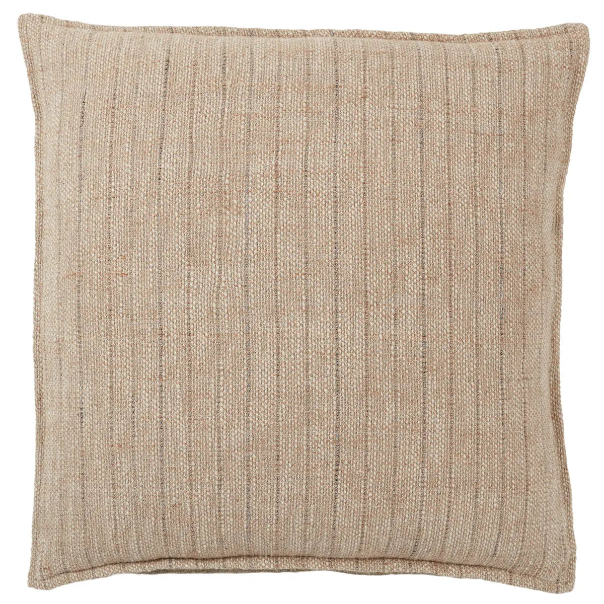 Featuring Tanzy Murdoch Pillow by Jaipur Living at Amethyst Home. The Tanzy Murdoch Pillow boasts an assortment of earthy tones and simple patterns for cozy, inviting looks that complement any style. The reversible Murdoch throw pillow features a solid heathered and stripe pattern in a contemporary light brown and cream colorway. The cotton and jute pillow provides a comforting global fee. Amethyst Home provides interior design services, furniture, rugs, and lighting in the Kansas City metro area.
