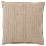 Featuring Tanzy Murdoch Pillow by Jaipur Living at Amethyst Home. The Tanzy Murdoch Pillow boasts an assortment of earthy tones and simple patterns for cozy, inviting looks that complement any style. The reversible Murdoch throw pillow features a solid heathered and stripe pattern in a contemporary light brown and cream colorway. The cotton and jute pillow provides a comforting global fee. Amethyst Home provides interior design services, furniture, rugs, and lighting in the Kansas City metro area.