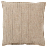 Featuring Tanzy Murdoch Pillow by Jaipur Living at Amethyst Home. The Tanzy Murdoch Pillow boasts an assortment of earthy tones and simple patterns for cozy, inviting looks that complement any style. The reversible Murdoch throw pillow features a solid heathered and stripe pattern in a contemporary light brown and cream colorway. The cotton and jute pillow provides a comforting global fee. Amethyst Home provides interior design services, furniture, rugs, and lighting in the Kansas City metro area.
