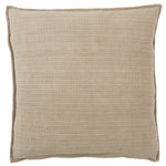 Featuring Tanzy Murdoch Pillow by Jaipur Living at Amethyst Home. The Tanzy Murdoch Pillow boasts an assortment of earthy tones and simple patterns for cozy, inviting looks that complement any style. The reversible Murdoch throw pillow features a solid heathered and stripe pattern in a contemporary light brown and cream colorway. The cotton and jute pillow provides a comforting global feel and . Amethyst Home provides interior design services, furniture, rugs, and lighting in the Omaha metro area.