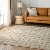 Featuring Tessera Crystal Rug by Jaipur Living at Amethyst Home. Tessera by Verde Home is a contemporary statement of timeless patterns inspired by the repetitious and clean-lined beauty of tile motifs. Hand knotted of quality wool, the sheared pile of these artisan-crafted rugs provides a texture reminiscent of vintage textiles that also brilliantly displ. Amethyst Home provides interior design, new home construction design consulting, vintage area rugs, and lighting in the Alpharetta metro area.