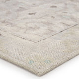 Featuring Kai Smoke/Bungee Cord Hand-Knotted Rug by Jaipur Living at Amethyst Home. When a traditional design motif is modernized and imbued with sophisticated shades of Smoke and Bungee Cord for a gently aged look, the result can only be called vintage chic. Here, Modify from the new Kai Collection is hand-knotted in 100 percent wool for exceptional quali.  Amethyst Home provides interior design, new home construction design consulting, vintage area rugs, and lighting in the Calabasas metro area.