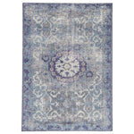 Featuring Kai Moonlight Blue Hand-Knotted Rug by Jaipur Living at Amethyst Home. When a traditional design motif is modernized and imbued with sophisticated shades of Moonlight Blue and Peacoat for a gently aged look, the result can only be called vintage chic. Modify from the new Kai Collection is hand-knotted in 100% wool for exceptional quality and an .  Amethyst Home provides interior design, new home construction design consulting, vintage area rugs, and lighting in the Washington metro area.