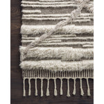 Featuring Khalid Ivory/Taupe Hand-Knotted Rug by Loloi at Amethyst Home. A nod to timeless Moroccan style, the Khalid Collection is hand-knotted in India by skilled artisans. The soft pile features 100% natural, undyed wool, lending slight variations in tones that make each piece it's own. Plus, each rug is finished with a thoughtfully designed fringe.
Han.  Amethyst Home provides interior design, new home construction design consulting, vintage area rugs, and lighting in the Calabasas metro area.