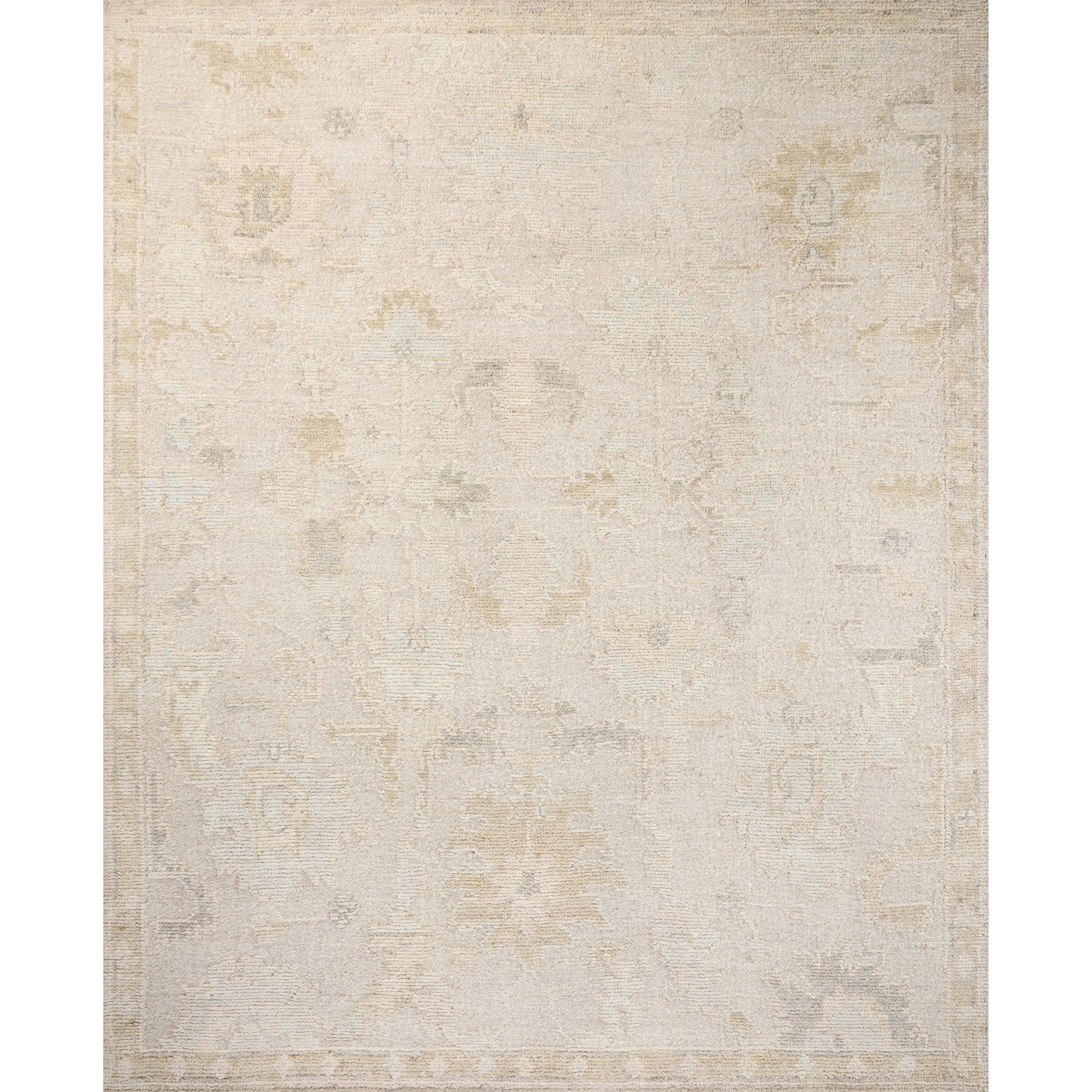 Featuring Adelaide Pepple / Wheat Hand-Knotted Rug by Loloi at Amethyst Home. The Adelaide Collection is a cool-toned area rug with asymmetrical motifs that float across the soft wool surface. Restrained in color and dynamic in texture, Adelaide’s variable pile height adds subtle dimension as the light changes throughout the day. Hand-knotted by artisans in . Amethyst Home provides interior design, new home construction design consulting, vintage area rugs, and lighting in the Austin metro area.