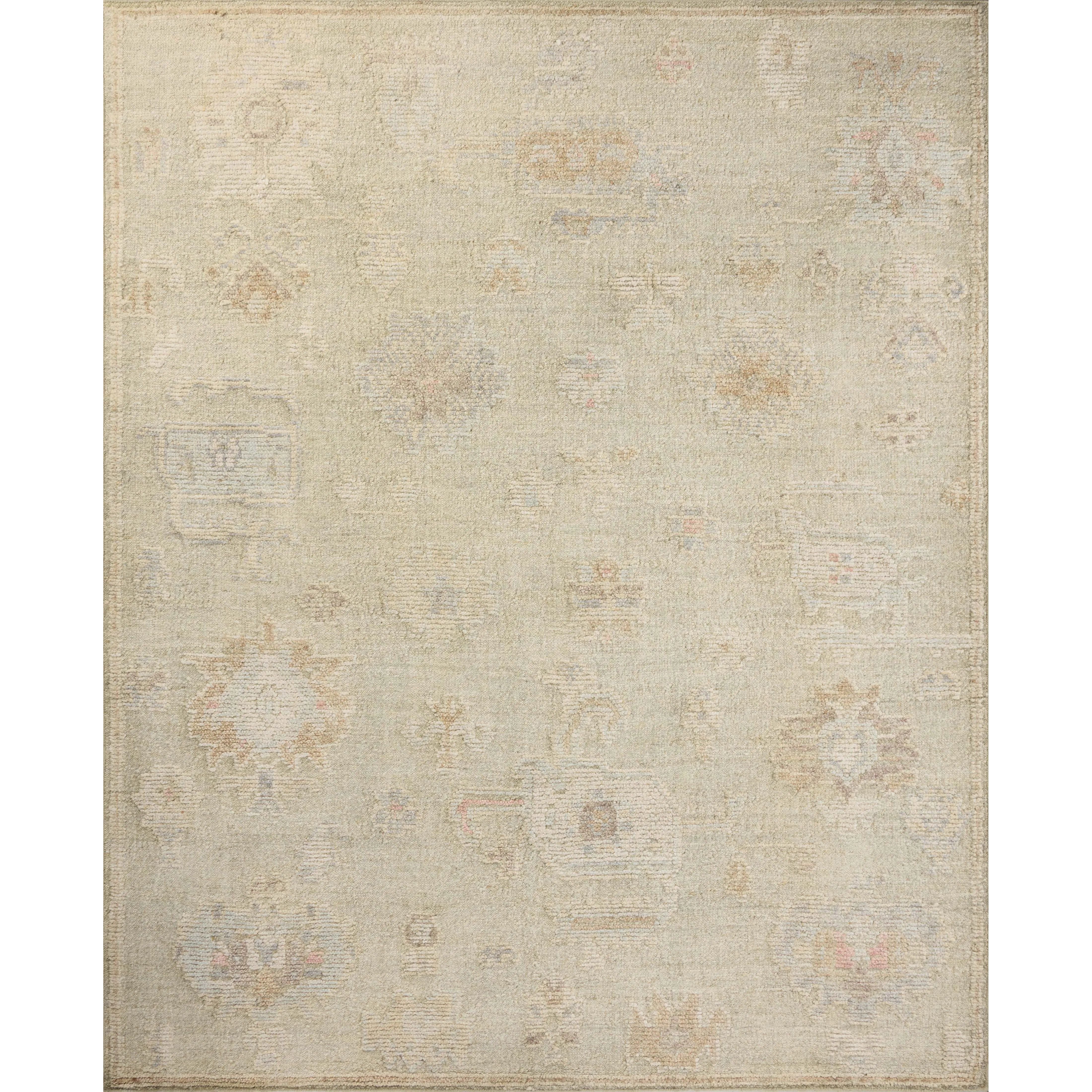 Featuring Adelaide Sage / Multi Hand-Knotted Rug by Loloi at Amethyst Home. The Adelaide Collection is a cool-toned area rug with asymmetrical motifs that float across the soft wool surface. Restrained in color and dynamic in texture, Adelaide’s variable pile height adds subtle dimension as the light changes throughout the day. Hand-knotted by artisans i. Amethyst Home provides interior design, new home construction design consulting, vintage area rugs, and lighting in the Washington metro area.