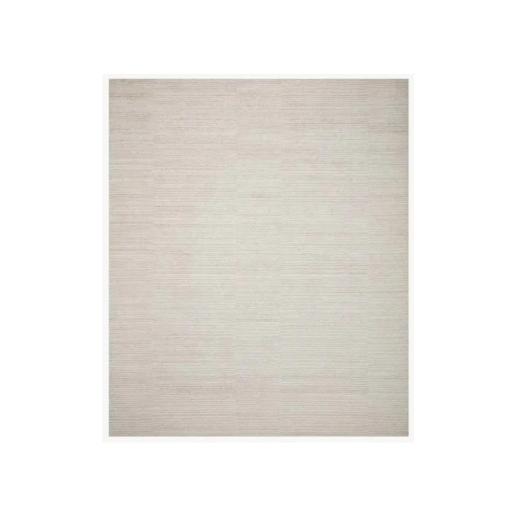 Featuring Amber Lewis x Loloi Lou Ivory Rug by Loloi at Amethyst Home. Sleek and modern, the Lou Collection is a luxurious hand-loomed area rug by Amber Lewis x Loloi. While the rug presents a minimal aesthetic, up close, it has a broken stripe pattern that creates a slightly ribbed effect. It’s made with a blend of wool and viscose that’s soft and durable, an. Amethyst Home provides interior design, new home construction design consulting, vintage area rugs, and lighting in the Boston metro area.