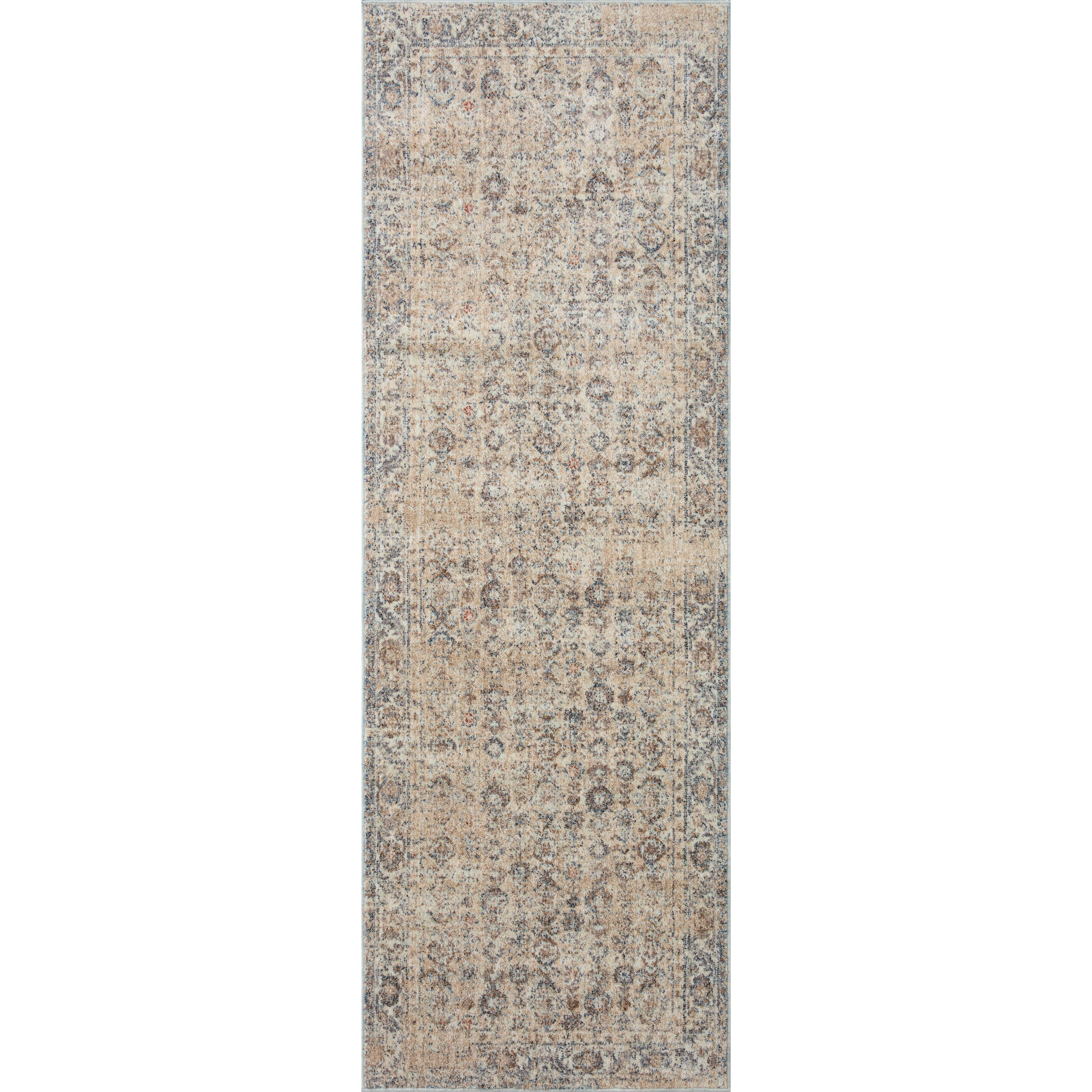 Featuring Angela Rose x Loloi Blake Sand / Sky Rug by Loloi at Amethyst Home. Designed in an expertly distressed antique style, the Angela Rose x Loloi Blake Sand / Sky Rug features traditional motifs that have softened into the background, making it an effortless neutral in any room. Muted earth-toned palettes complement a range of furniture, while subtle cream-colored fringe at the edge. Amethyst Home provides interior design services, furniture, rugs, and lighting in the Kansas City metro area.