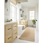 Featuring Angela Rose x Loloi Colton Natural / Ivory Rug by Loloi at Amethyst Home. The Angela Rose x Loloi Colton Natural / Ivory Rug is a new take on the staple jute rug, blended with cotton for added softness. In a range of linear designs in modern earth tones, Colton can add visual interest to a room or serve as a gently textured neutral. This collection is hand-woven in India and GoodW. Amethyst Home provides interior design services, furniture, rugs, and lighting in the Calabasas metro area.