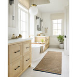 Featuring Angela Rose x Loloi Colton Natural / Navy Rug by Loloi at Amethyst Home. The Angela Rose x Loloi Colton Natural / Navy Rug is a new take on the staple jute rug, blended with cotton for added softness. In a range of linear designs in modern earth tones, Colton can add visual interest to a room or serve as a gently textured neutral. This collection is hand-woven in India and GoodWea. Amethyst Home provides interior design services, furniture, rugs, and lighting in the Calabasas metro area.