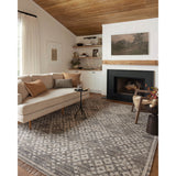 Featuring Angela Rose x Loloi Rivers Denim / Ivory Rug by Loloi at Amethyst Home. The Rivers Denim / Ivory rug by Angela Rose x Loloi is a modern flatweave area rug with a reversible design featuring symmetrical motifs. Woven of wool, cotton, and jute, Rivers combines natural materials with an airy, natural aesthetic. The soft colors of the rug create a waterco. Amethyst Home provides interior design, new home construction design consulting, vintage area rugs, and lighting in the Miami metro area.