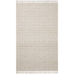 Featuring Angela Rose x Loloi Rivers Sand / Ivory Rug by Loloi at Amethyst Home. The Rivers Sand / Ivory rug by Angela Rose x Loloi is a modern flatweave area rug with a reversible design featuring symmetrical motifs. Woven of wool, cotton, and jute, Rivers combines natural materials with an airy, natural aesthetic. The soft colors of the rug create a waterco. Amethyst Home provides interior design, new home construction design consulting, vintage area rugs, and lighting in the Houston metro area.
