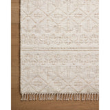 Featuring Angela Rose x Loloi Rivers Sand / Ivory Rug by Loloi at Amethyst Home. The Rivers Sand / Ivory rug by Angela Rose x Loloi is a modern flatweave area rug with a reversible design featuring symmetrical motifs. Woven of wool, cotton, and jute, Rivers combines natural materials with an airy, natural aesthetic. The soft colors of the rug create a watercolo. Amethyst Home provides interior design, new home construction design consulting, vintage area rugs, and lighting in the Omaha metro area.
