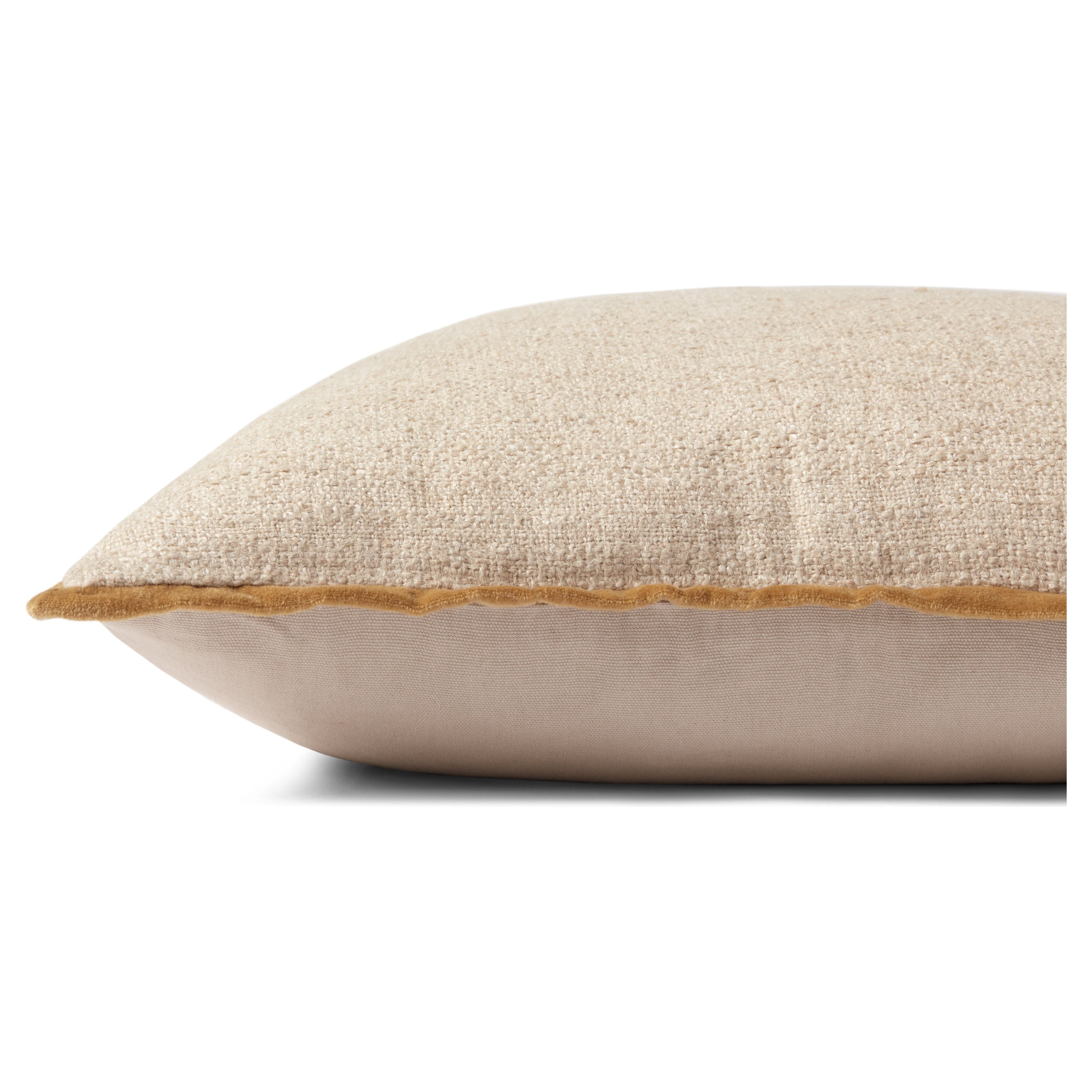 Featuring Aveline Ivory / Gold Pillow by Loloi at Amethyst Home. This pillow was curated to celebrate a wabi sabi, handmade design aesthetic.
Closure: Hidden FlapEdge Treatment: Contrast FlangeBack Color: Beige. Amethyst Home provides interior design, new home construction design consulting, vintage area rugs, and lighting in the Omaha metro area.
