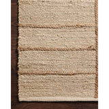 Featuring Bodhi Ivory / Natural BOD-04 Rug by Loloi at Amethyst Home. A tonal approach to Moroccan-inspired rugs, the Bodhi Ivory / Natural rug from Loloi is hand-woven of 100% jute by skilled artisans. This rug features linear and braided details, creating natural variations that make a subtle yet striking statement.
The Bodhi rug would be a great addition for an entryway, living ro. Amethyst Home provides interior design, new construction, custom furniture, and rugs for the Nashville metro area.