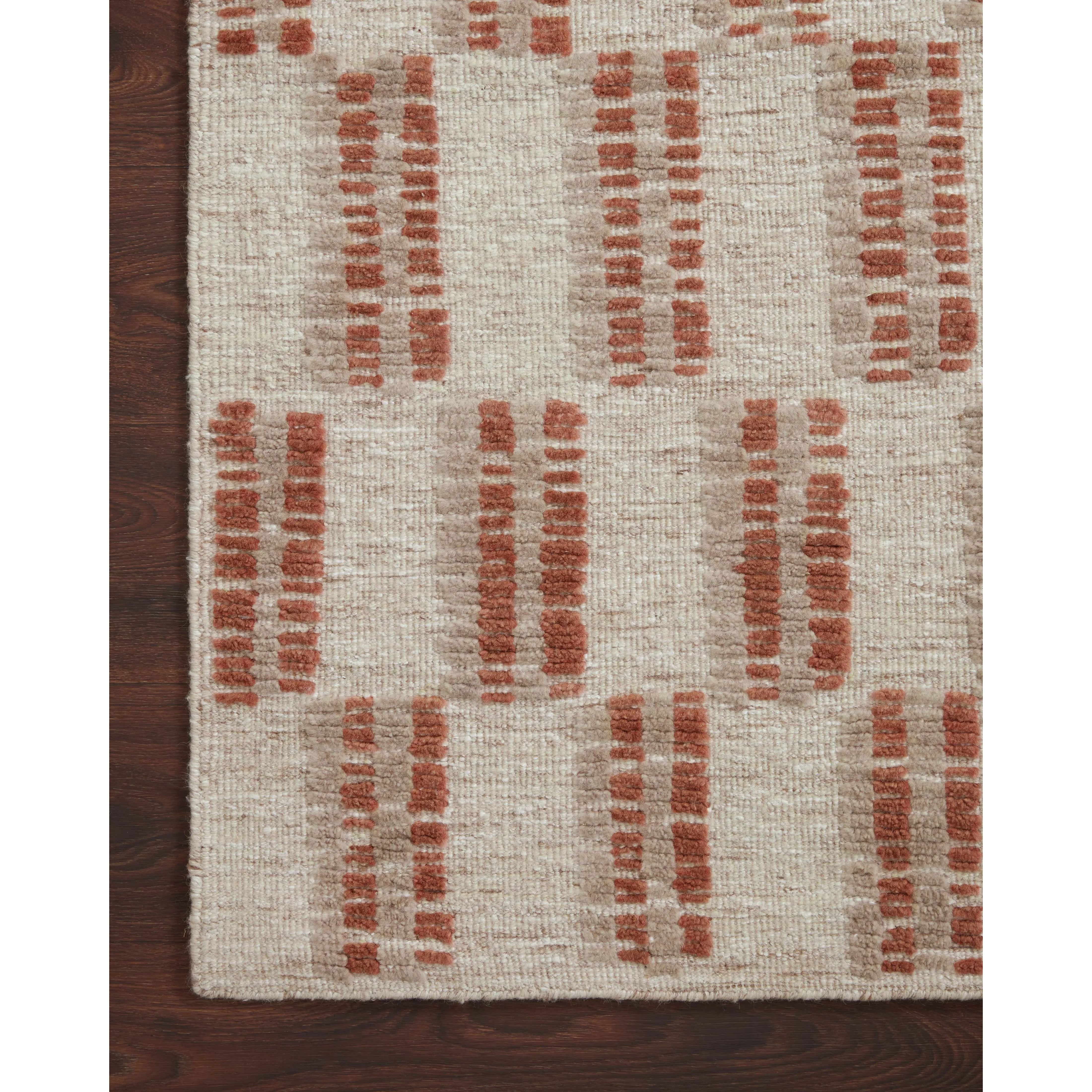 Featuring Carrier & Company x Loloi Harrison Beige / Rust Rug by Loloi at Amethyst Home. Inspired by Swedish weavings, the Harrison Collection for Carrier and Company x Loloi is a playful selection of high/low pile, where the patterns are expressed through the weaves. Linear patterns help create order and clarity in a room, and the repetition in the pattern. Amethyst Home provides interior design, new home construction design consulting, vintage area rugs, and lighting in the Park City metro area.