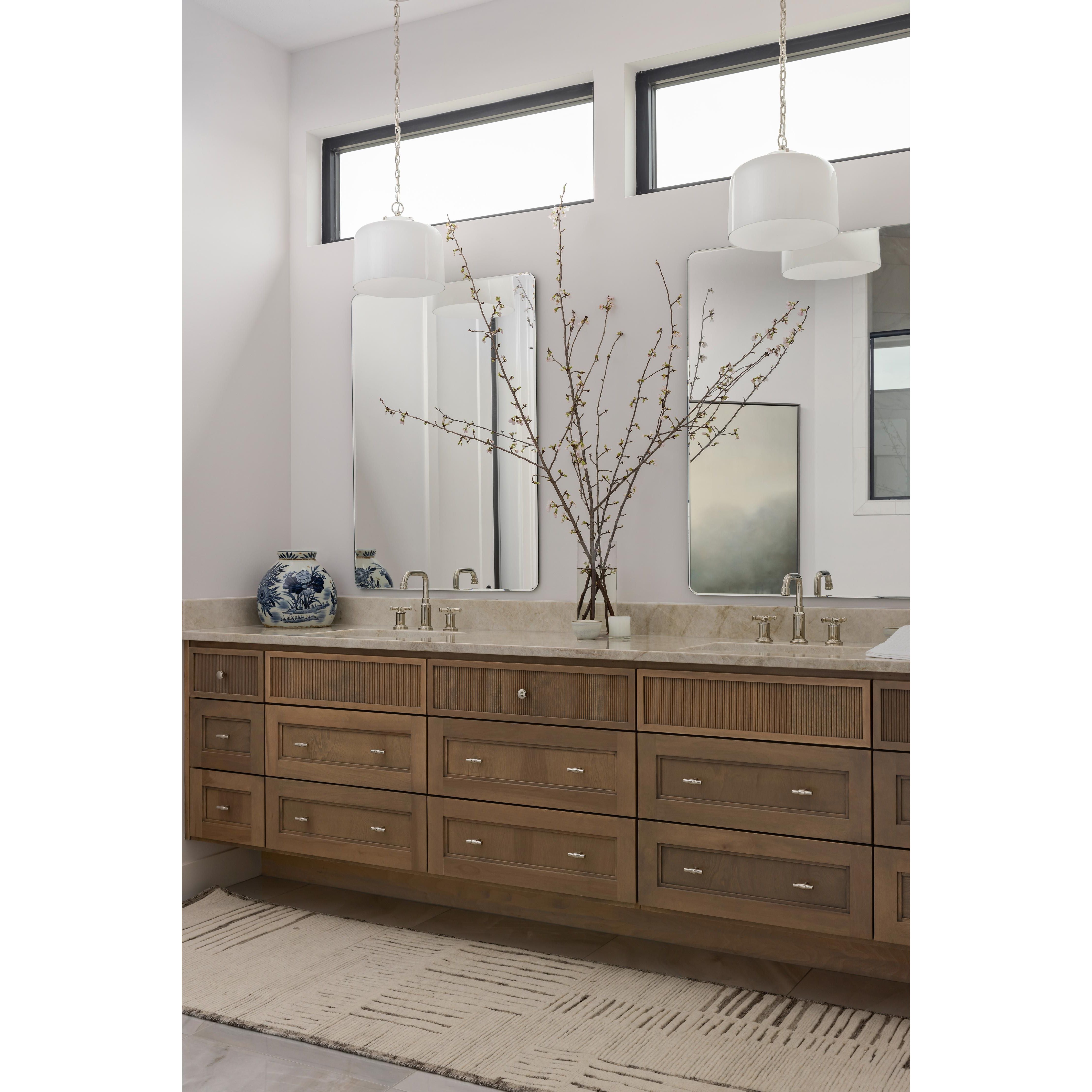 Featuring Carrier & Company x Loloi Moore Dove / Ivory Hand-Knotted Rug by Loloi at Amethyst Home. The Moore Collection for Carrier and Company x Loloi is a sophisticated area rug with a subtle interplay of higher, lighter tone pile above a deeper-toned base pile. Abstract geometric patterns in airy, neutral palettes create a sense of freshness and texture.  Amethyst Home provides interior design, new home construction design consulting, vintage area rugs, and lighting in the Nashville metro area.