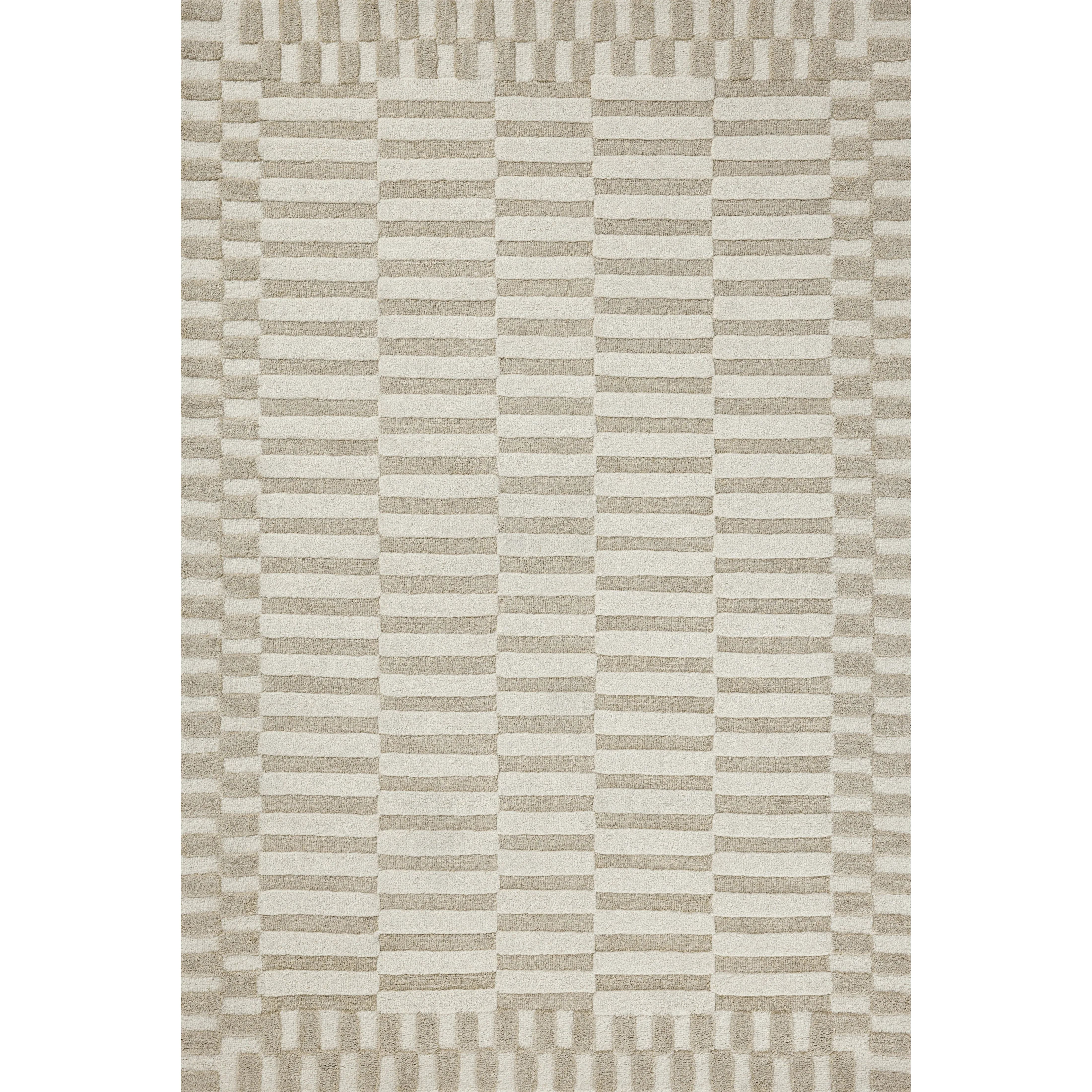 Featuring Chris Loves Julia x Loloi Bradley Ivory / Beige Rug by Loloi at Amethyst Home. The Bradley Collection from Chris Loves Julia x Loloi takes the classic striped rug to new heights. This hand-tufted, 100% wool collection features two-toned linear patterns with alternating high-low pile. Bradley is GoodWeave-certified, ensuring our commitment to ethica. Amethyst Home provides interior design, new home construction design consulting, vintage area rugs, and lighting in the Monterey metro area.