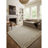Featuring Chris Loves Julia x Loloi Bradley Ivory / Beige Rug by Loloi at Amethyst Home. The Bradley Collection from Chris Loves Julia x Loloi takes the classic striped rug to new heights. This hand-tufted, 100% wool collection features two-toned linear patterns with alternating high-low pile. Bradley is GoodWeave-certified, ensuring our commitment to e. Amethyst Home provides interior design, new home construction design consulting, vintage area rugs, and lighting in the Newport Beach metro area.
