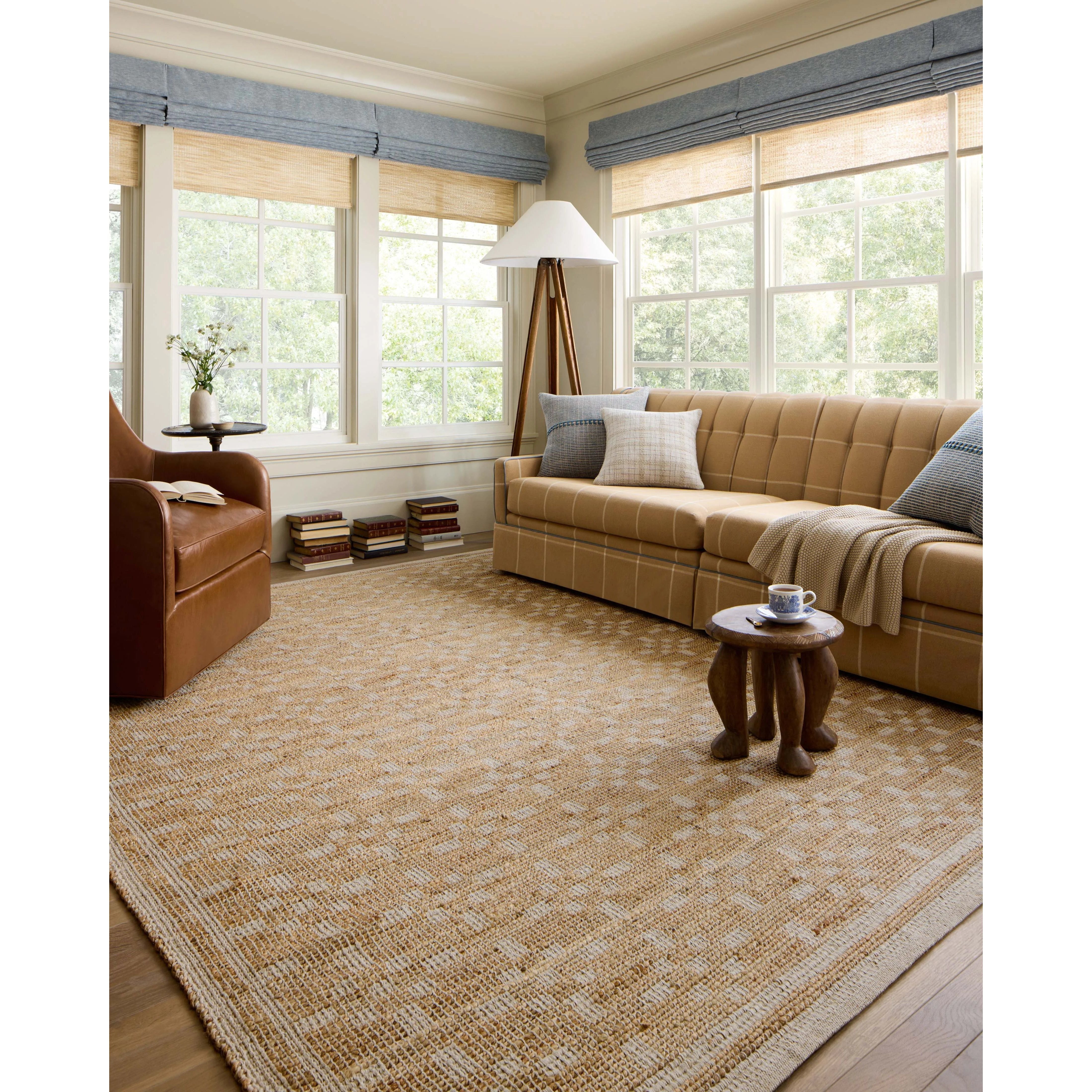 Featuring Chris Loves Julia x Loloi Judy Natural / Ivory Rug by Loloi at Amethyst Home. Soft texture meets fresh appeal in this signature rug collaboration from Chris Loves Julia and Loloi. This rug is handmade with a striking geometric pattern that grounds its minimalist motifs in natural tones. The jute-forward blend offers a supple yet sturdy tread for. Amethyst Home provides interior design, new home construction design consulting, vintage area rugs, and lighting in the Los Angeles metro area.